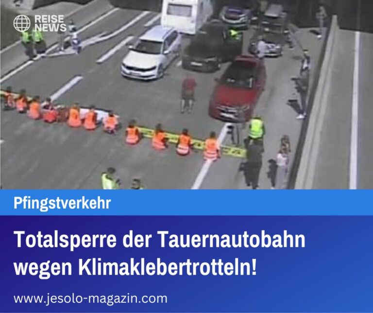 Totalsperre der Tauernautobahn wegen Klimaklebertrotteln!