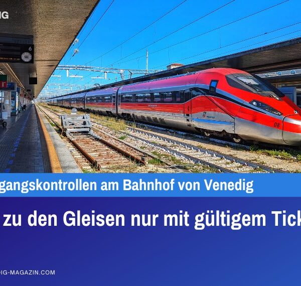 Zutritt zu den Gleisen nur mit gültigem Ticket