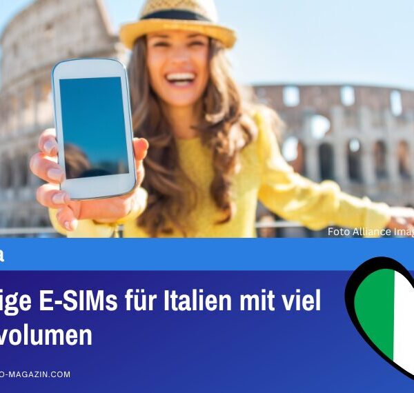Günstige E-SIMs für Italien mit viel Datenvolumen