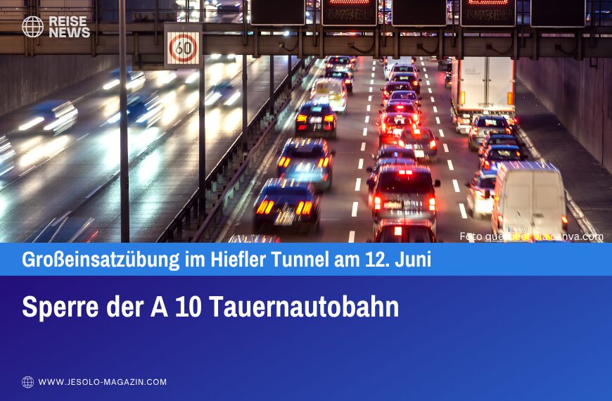 Sperre der A 10 Tauernautobahn