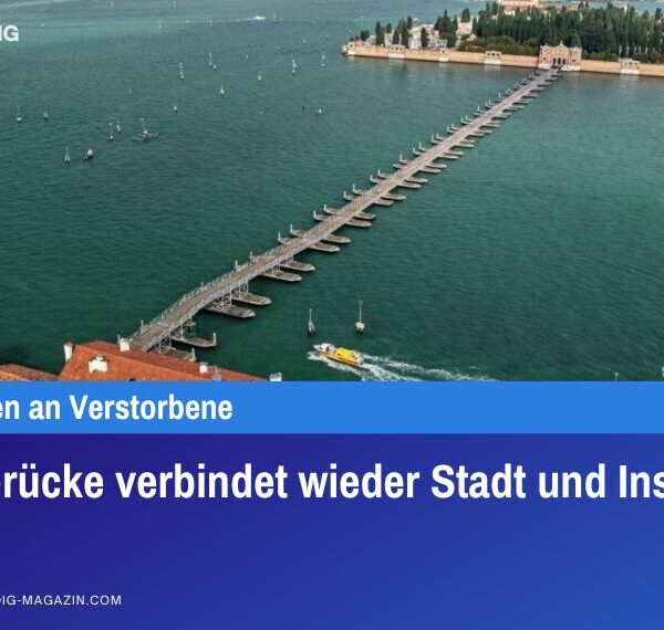 Votivbrücke verbindet wieder Stadt und Insel