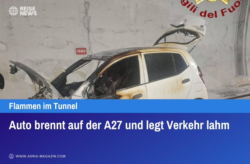 Auto brennt auf der A27 und legt Verkehr lahm